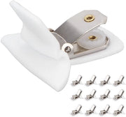 Clip per coperta in tessuto, 12 pezzi, per prevenire lo spostamento delle coperte, bianco