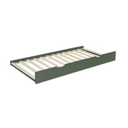 Cassetto letto per bambini roya in legno di pino naturale, verde