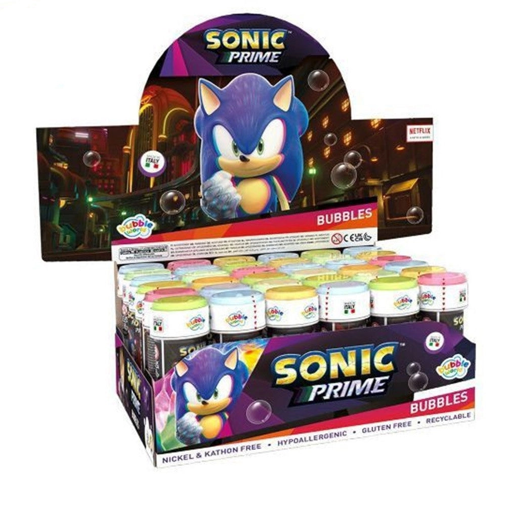 Trade Shop - Bolle Di Sapone Sonic Confezione 36pz Flaconi 60 Ml Per Feste Gioco Bambini 007955 -
