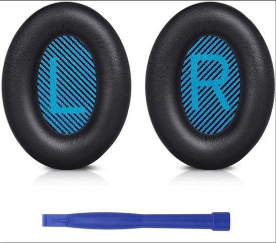 Orecchini di supporto (blu) Adatti a Bose QC 35 I/II, QC 25, QC 15 e QC 2 cuffie per telefono cellulare.