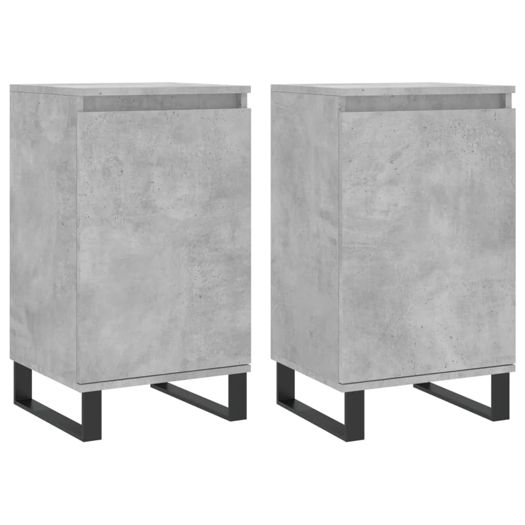 Buffet credenza cassettiera armadio mobile contenitore organizer per cucina soggiorno salotti set da 2 40 x 35 x 70 cm legno ingegnerizzato nero 02_0036850