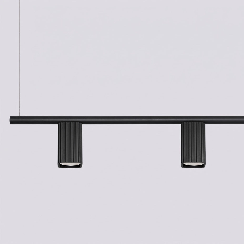 Lampadario RAYO 4 nero