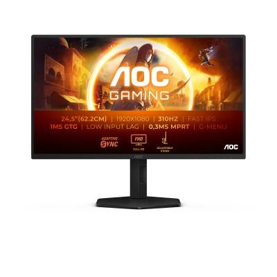 Aoc g4 25g4sxu monitor pc 62,2 cm (24.5") 1920 x 1080 pixel full hd led nero, grigio