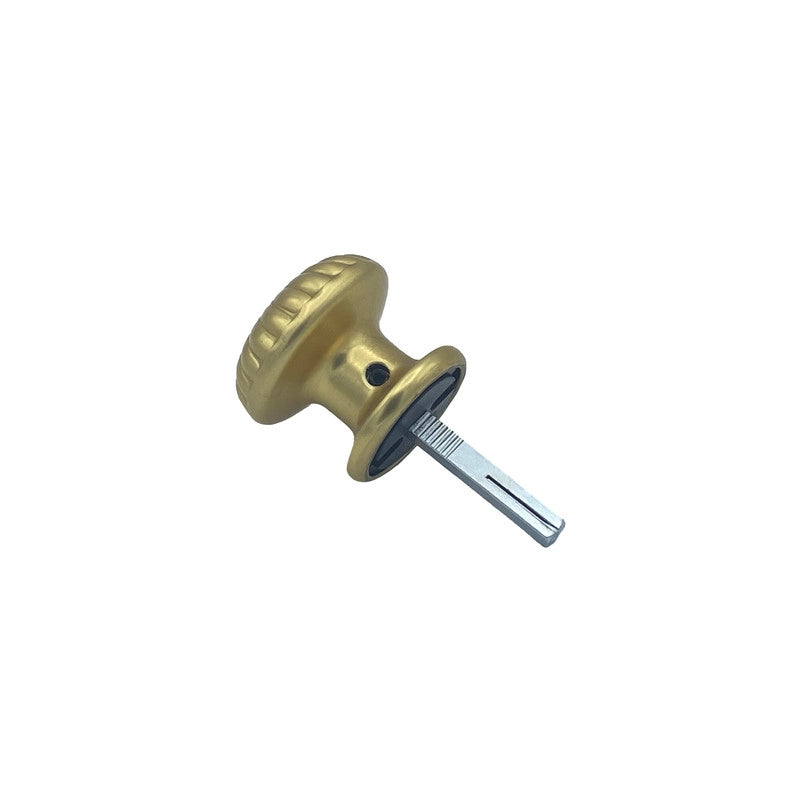 Maniglia su rosetta tonda SAGUATTI  211/60BQ in alluminio oro lucido