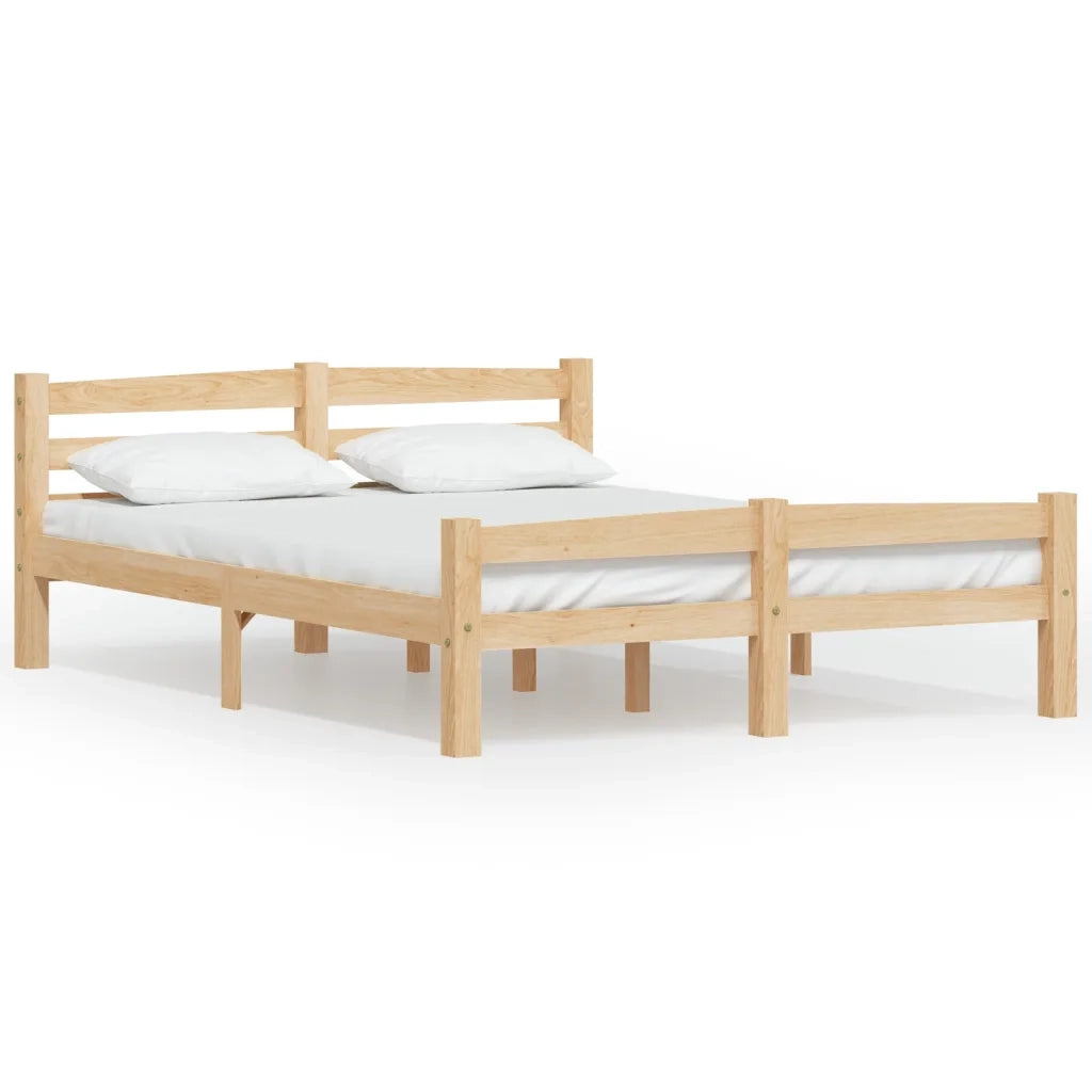 Giroletto senza Materasso-Struttura Letto 140x200 cm in Legno Massello di Pino 500974