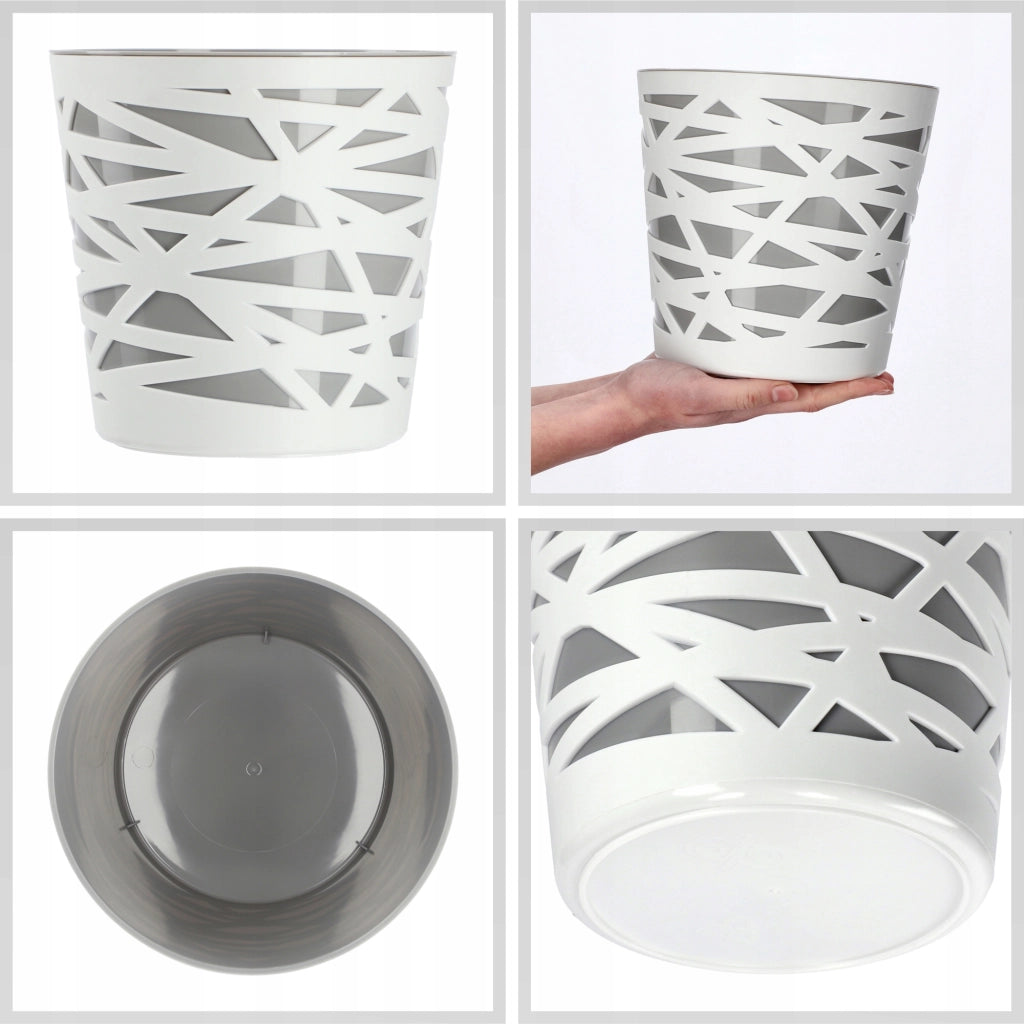 KADAX - Inserto in plastica per vaso di fiori e piante, 19 cm, grigio
