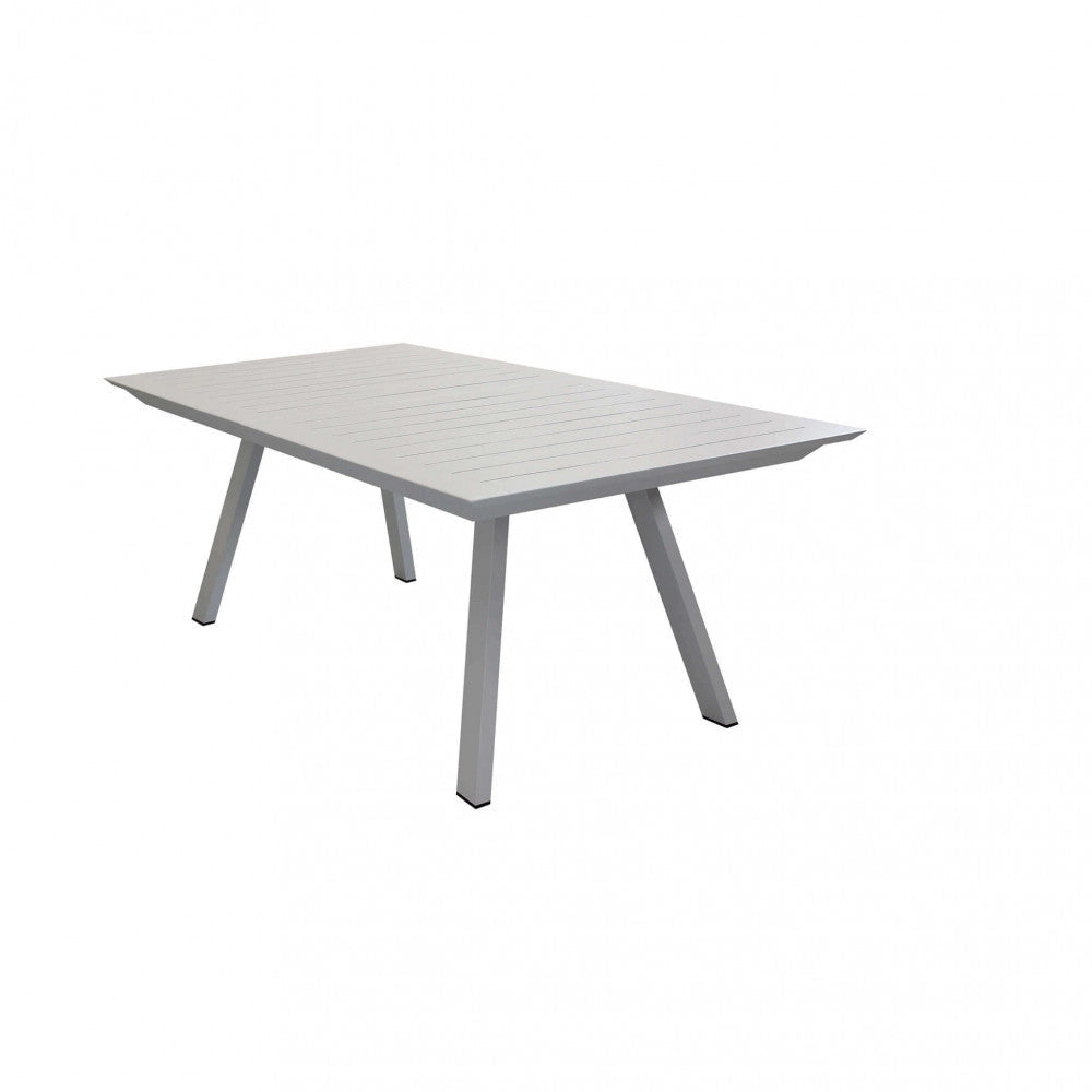 Tavolo Zante Allungabile 200/300x110x75 h cm in Alluminio Tortora