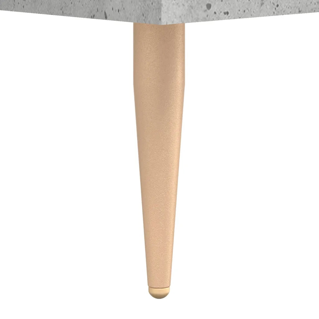 Comodino Grigio Cemento 40x35x47,5 cm in Legno Multistrato 827412