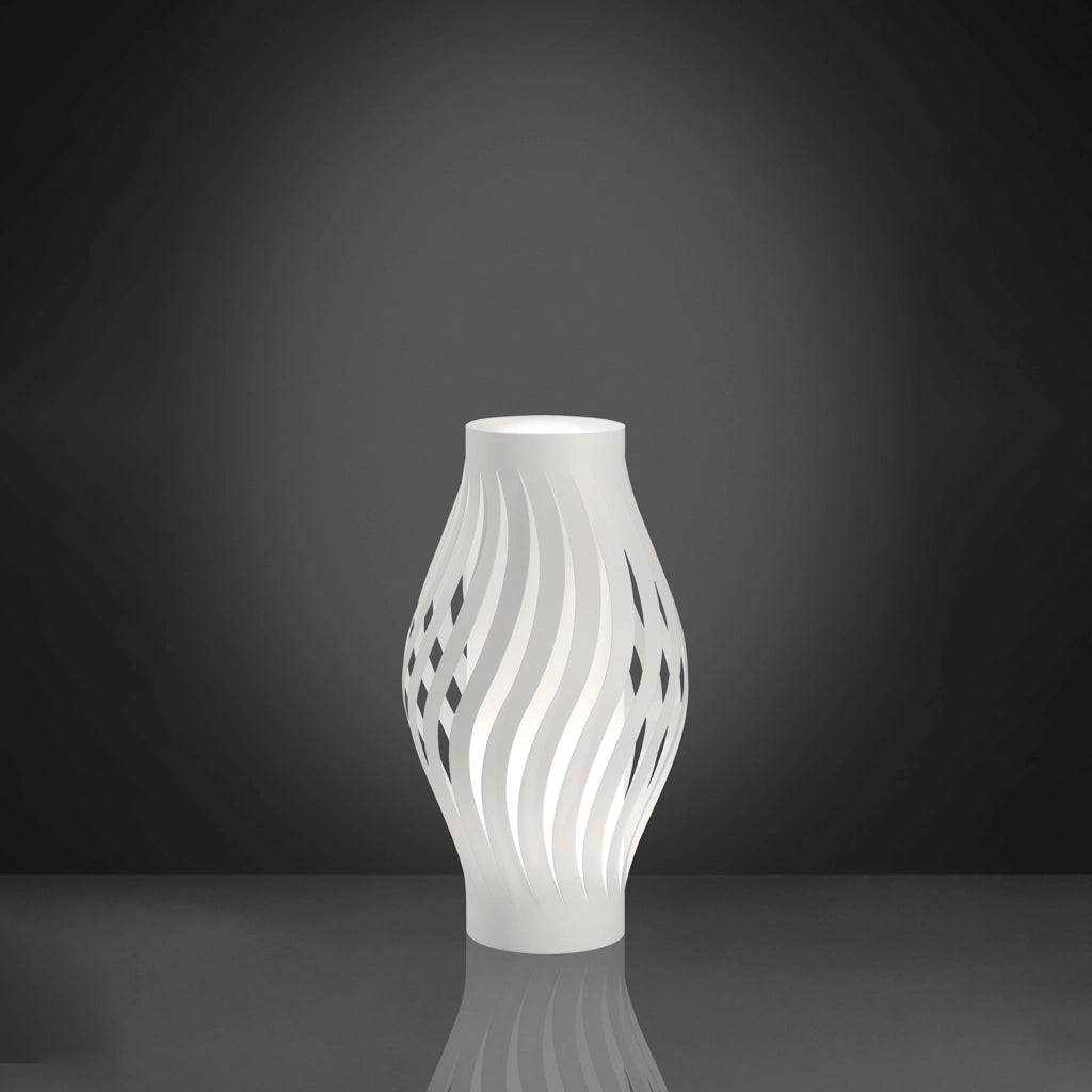 Lampada Da Scrivania-Ufficio Moderna Helios Polilux ® Bianco 1 Luce E14