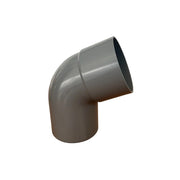 Curva tonda 67.30° per pluviali : Colore - Grigio, Diametro - 80