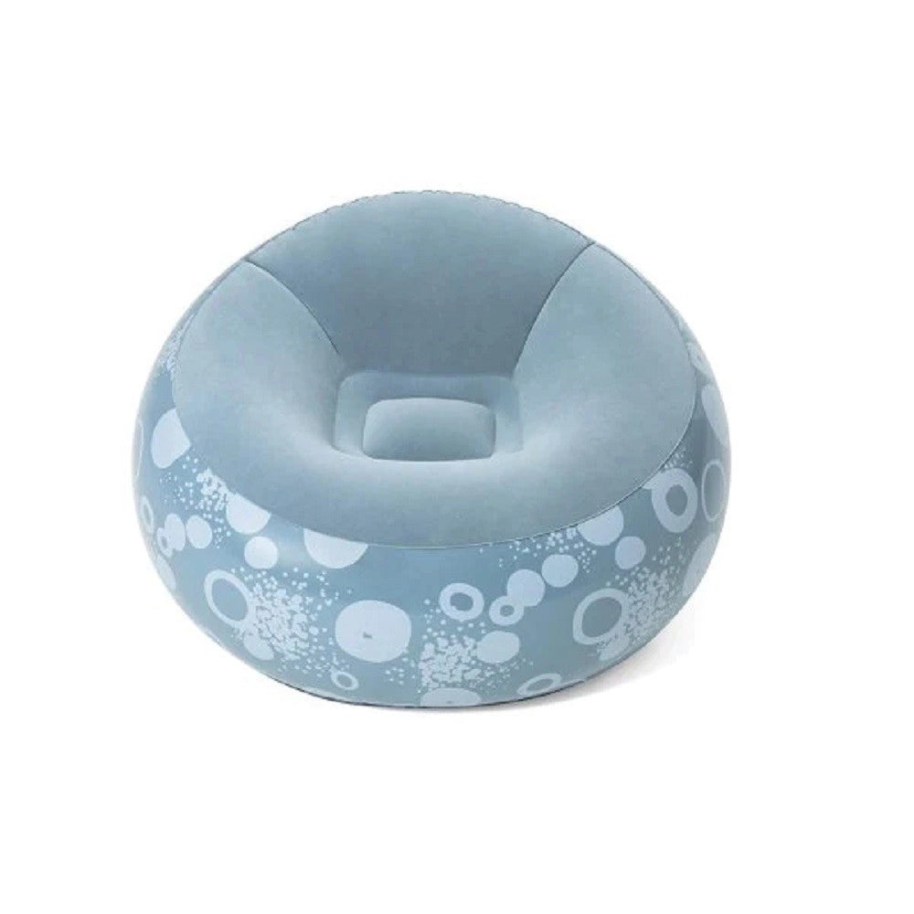 Trade Shop - Poltrona Pouff Gonfiabile Seduta Sagomata 112x112x66cm 3 Colori Assortiti 75052 -