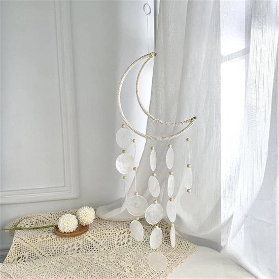 Mobili schelpa con finitura madreperla bianca - decorazione da sogno per finestre - mobile con effetto luna - schelpa portatile - decorazione per giardino.