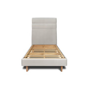 Letto 90x200 cm con testiera in linea - Tessuto velluto