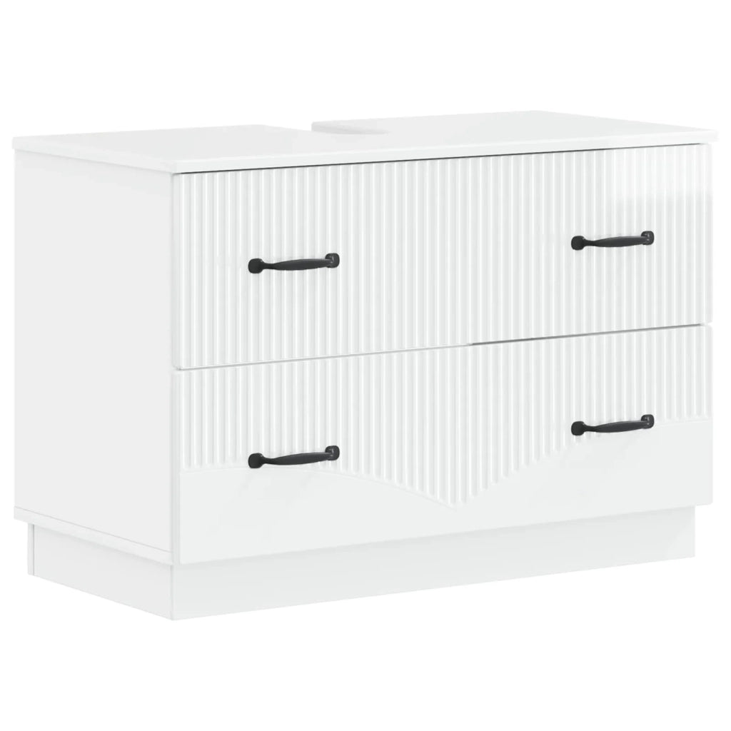 Armadio per Lavabo da Bagno HOORN Bianco Lucido 82 x 41 x 56 cm 897239