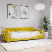 Letto da Giorno Giallo 80x200 cm in Velluto