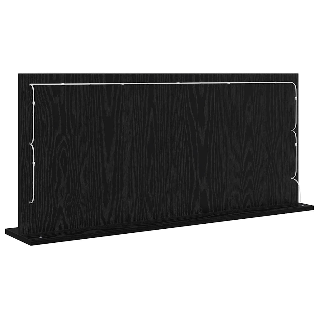 Specchio da Vanit¨¤-Specchio da Trucco Rovere Nero 100 x 45 x 18 cm
