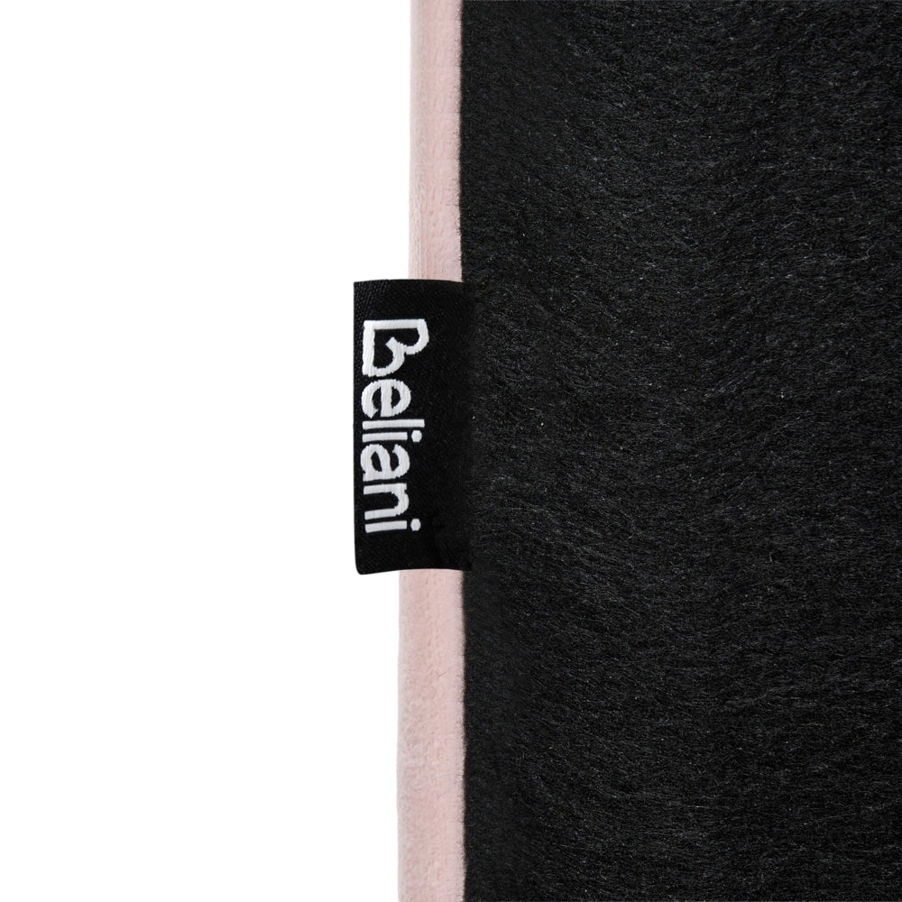 Letto 90 x 200 cm in velluto rosa imbottito elegante rete a doghe gambe in legno