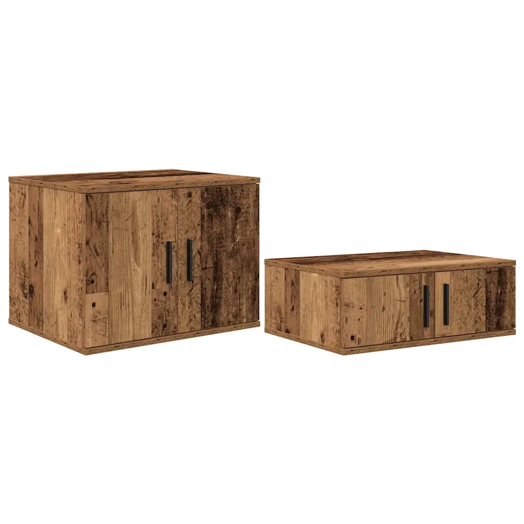 Armadio 2 pz Legno vecchio 127 x 41 x 40 cm Legno multistrato CFW1818148