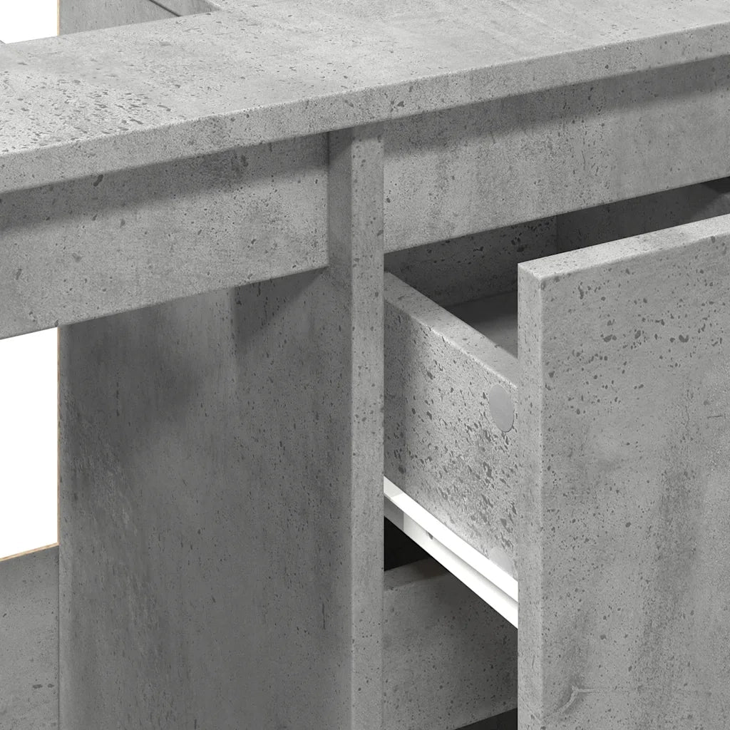 Mobile Lavabo da Bagno Grigio Rovere 65x33x60 cm in Truciolato