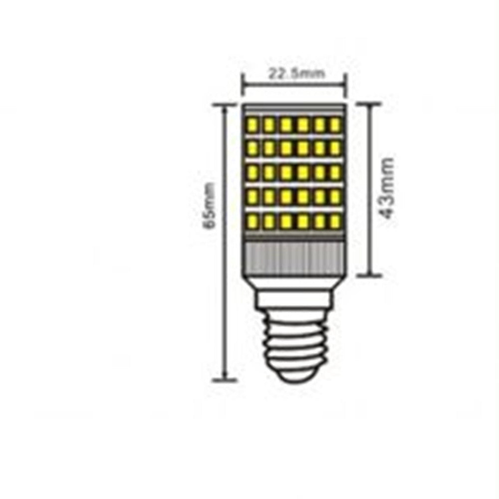 Trade Shop - Lampadina Led E14 8w 880lm Tubolare Luce Fredda Calda Naturale Sparac-e14-8w-ce1 -