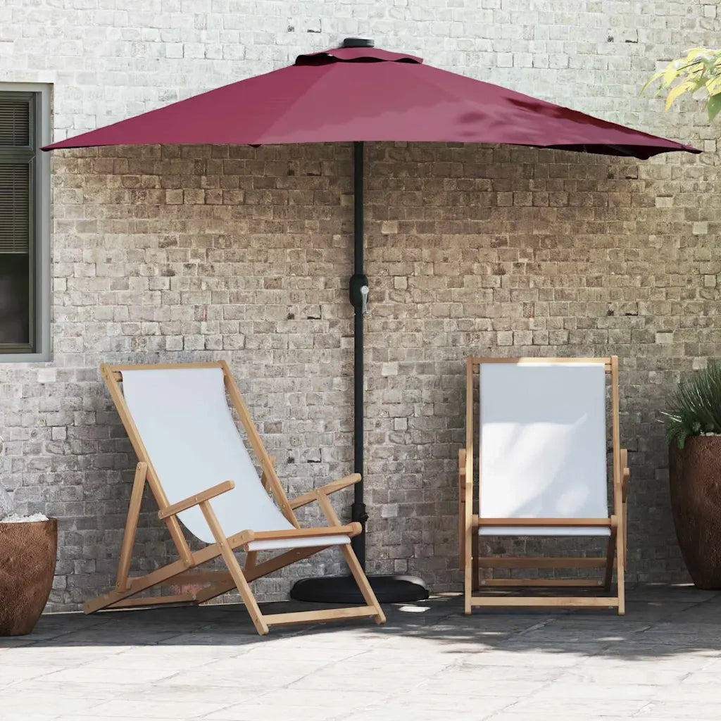 Ombrello da giardino Rosso Bordeaux 294 x 150 x 224 cm 42003271