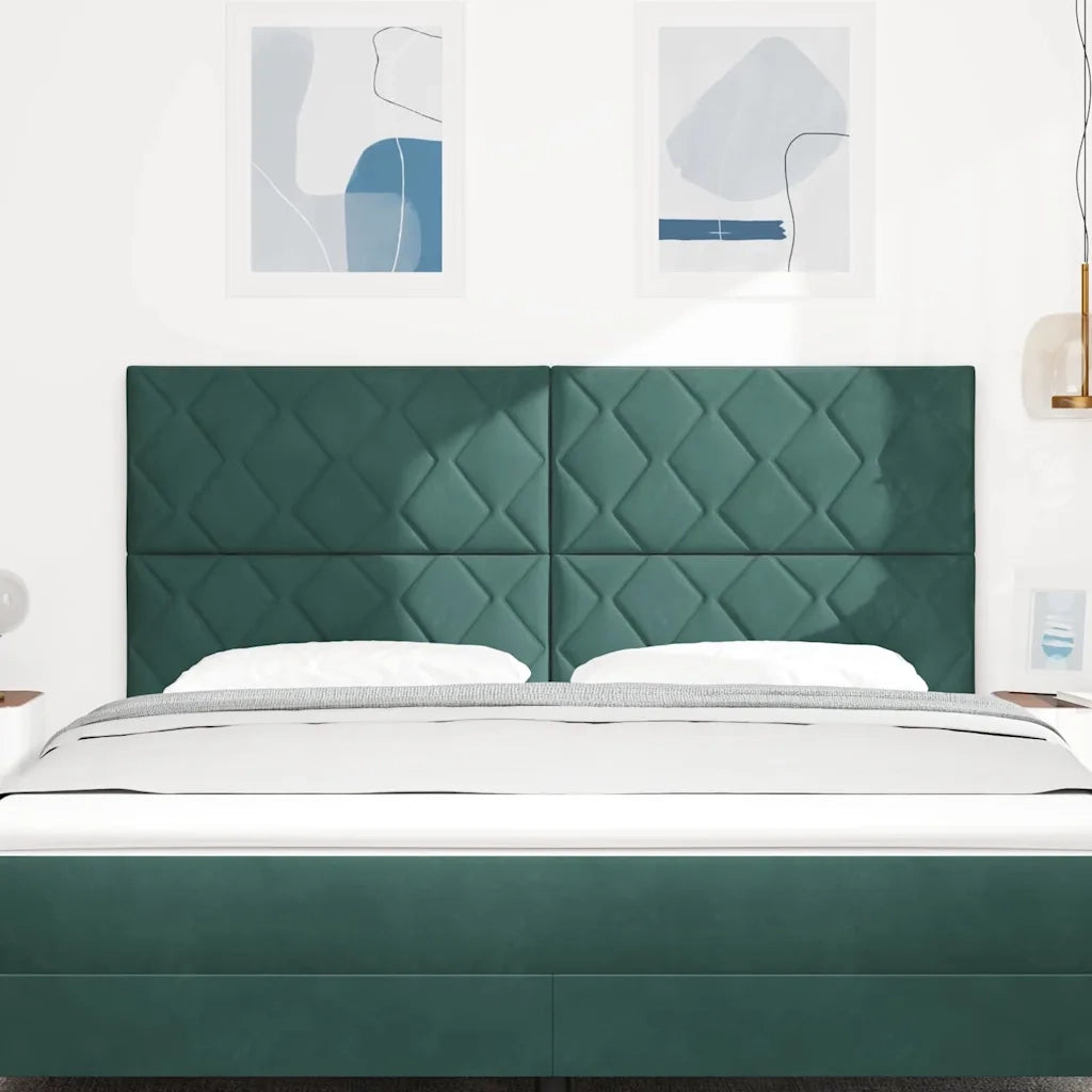 Testiera LED Verde Scuro 180 cm Velluto 3338550
