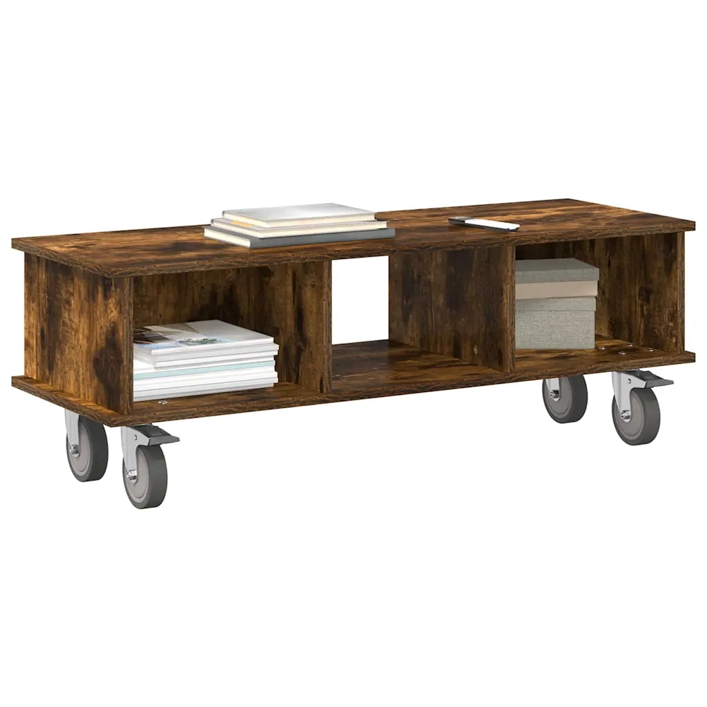 Supporto TV 100 x 35 x 35 cm Rovere fumé Legno ingegnerizzato 891036