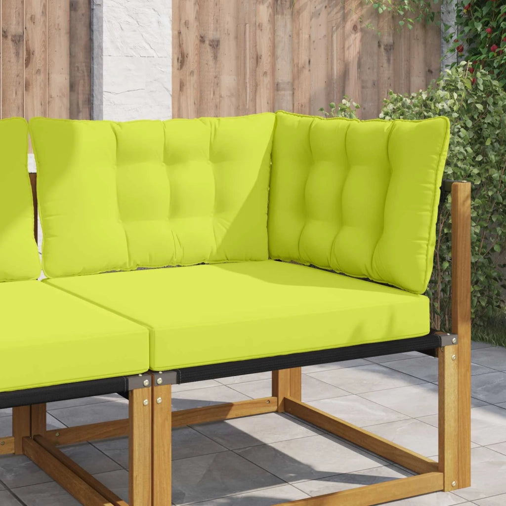 Cuscino per divano da esterno 3 pcs Verde Poliestere 900919