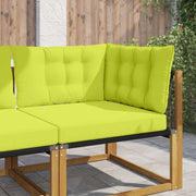 Cuscino per divano da esterno 3 pcs Verde Poliestere 900919
