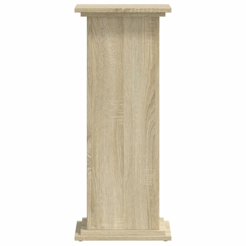Supporto per Piante Rovere Sonoma 33x33x80 cm Legno Multistrato