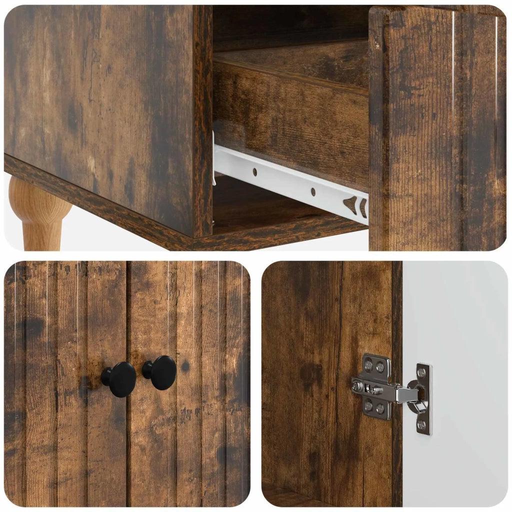 Credenza Rovere Fumo 66 x 34,5 x 95 cm Legno ingegnerizzato 894210