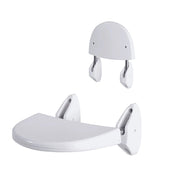 Sedile Pieghevole a Muro per Disabili Bianco  35x25 cm