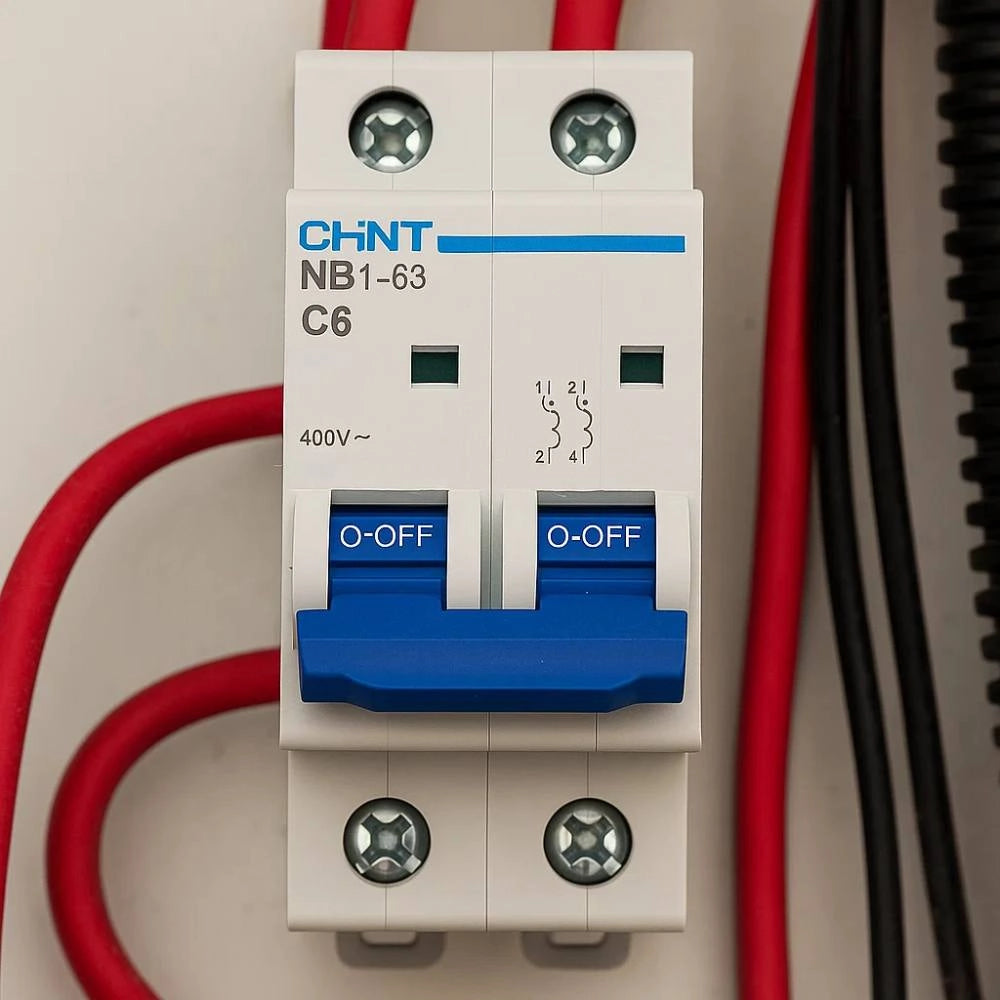 Chint nb1-63 interruttore magnetotermico 2 poli modulabile per impianti civili *** ampere 6 ampere, confezione 1