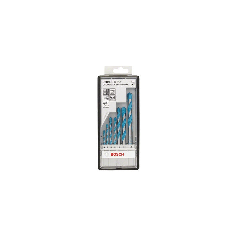 Set punte universali Bosch 4–12 mm 7 pezzi – Foratura multi-materiale precisa