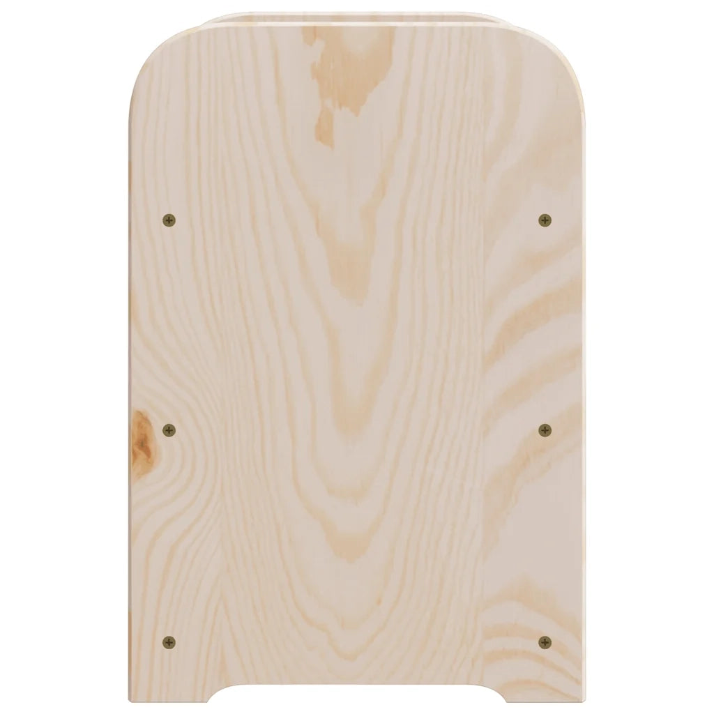 Portabottiglie con Ripiano 33x25x37cm in Legno Massello di Pino 4007554