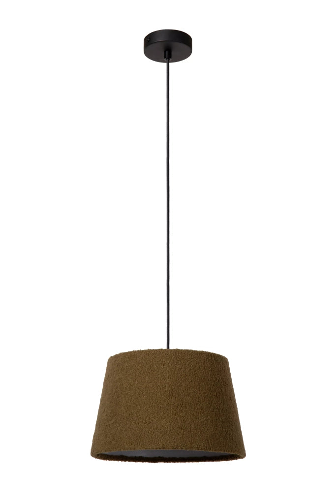 Lampada a sospensione WOOLLY verde cotone E27 60W Lucide