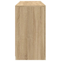 Credenza con Luci LED Rovere Sonoma 123x37x67 cm 3209060