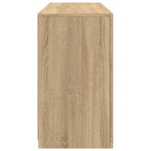 Credenza con Luci LED Rovere Sonoma 123x37x67 cm 3209060