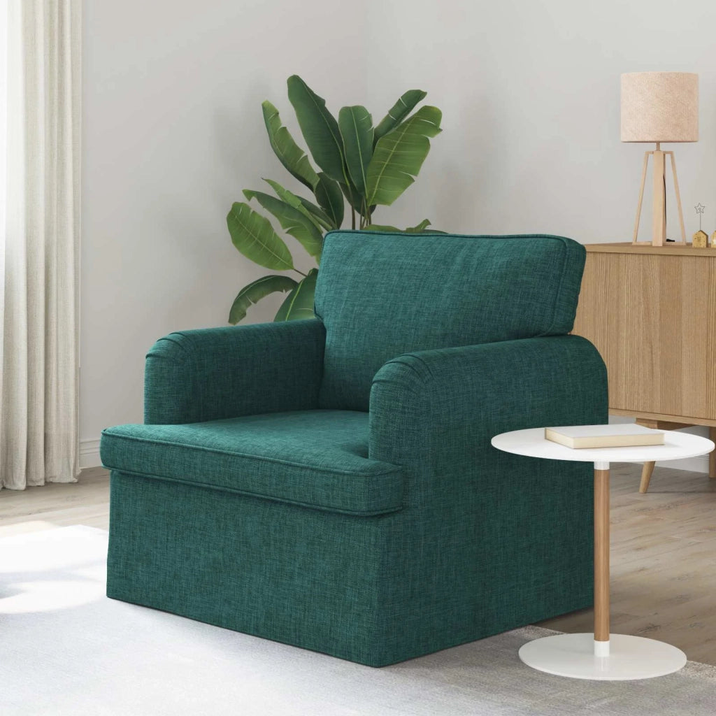 Divano Verde Scuro 84 x 80 x 85 cm Tessuto