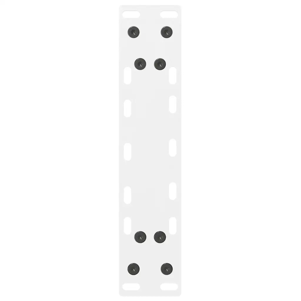vidaXL Gambe per Tavolo Consolle Bianche 2 pz 28x(72-73) cm Acciaio