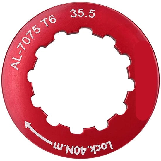 Accessorio per bicicletta - Chiave di blocco per vettura - Sostituzione con vite - Materiale leggero e resistente - Colore rosso - Ideale per biciclette - Adatto per mountain bike e biciclette da città