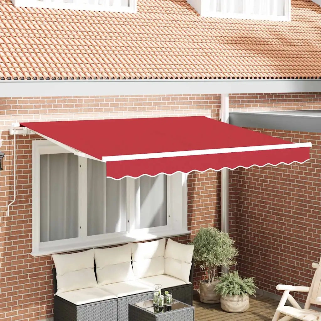 Telo di ricambio per tenda da sole Rosso 3,5 x 2,5 m Poliestere 42000629