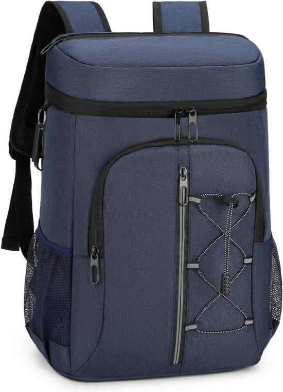 Borsa picnic da 15L con apripettti, sacchetto impermeabile per picnic, borsa e valigetta per lavoro, brevi viaggi, picnic, barbecue, campeggio e scuola (blu)