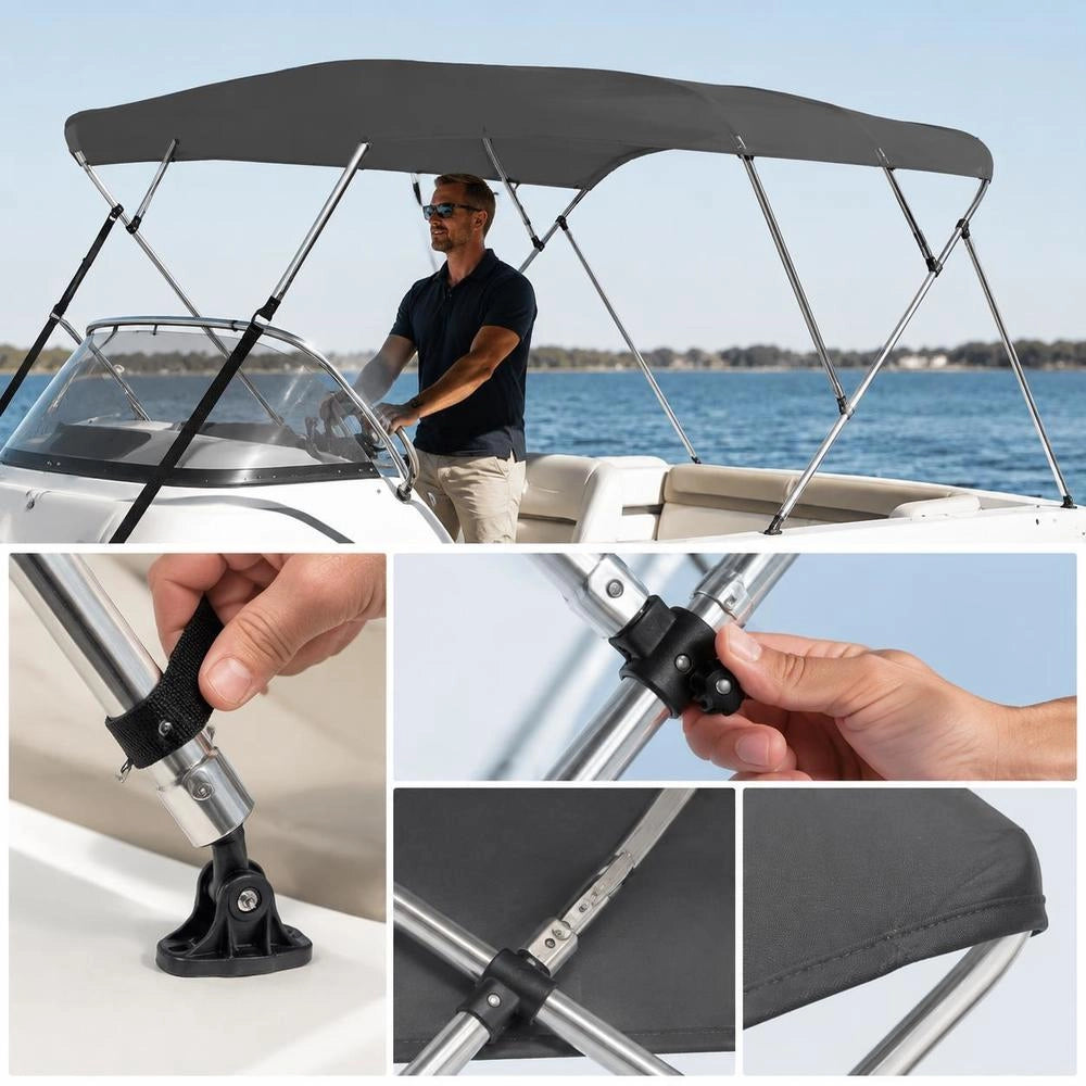4-Bow Bimini Top Anthracite 243x210x137 Cm