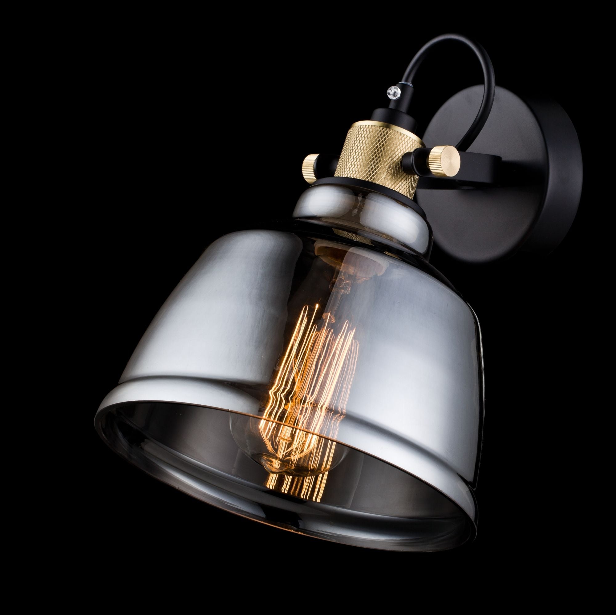 Lampada da parete Pendant in Metallo Irving Nero