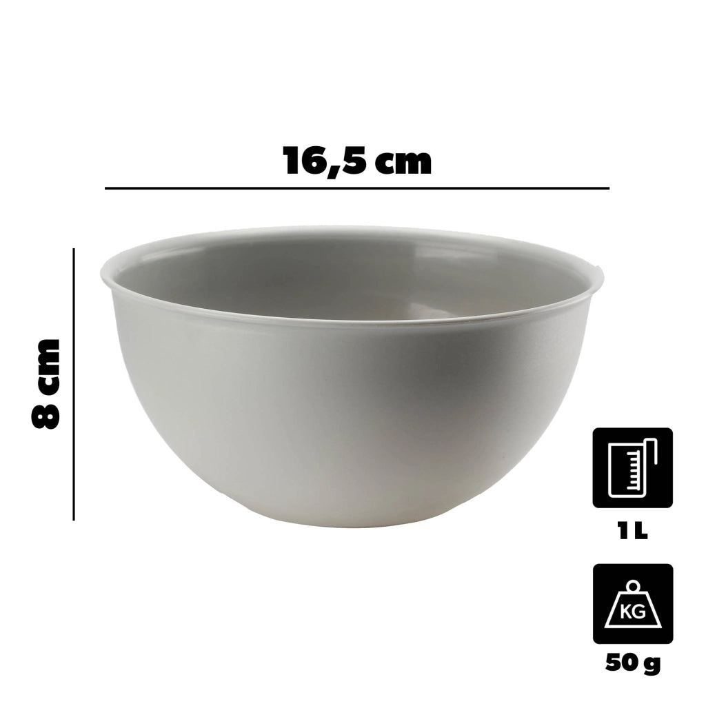 Ciotola da cucina in plastica KADAX, 1 litro, piccola, universale, per macedonia di frutta, 16 cm