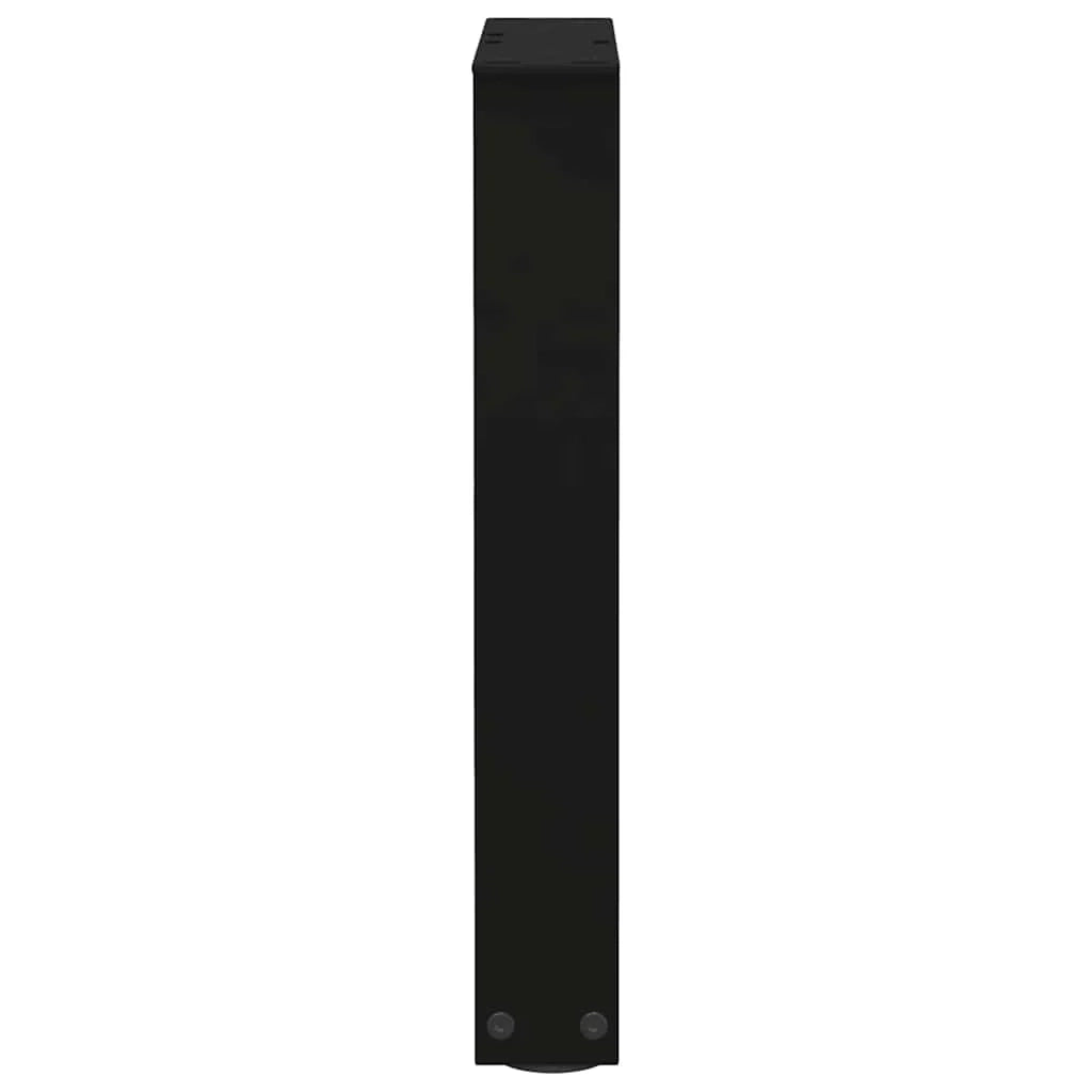 Set di 2 gambe regolabili per tavolino da caffè a forma di V 28 x 42-43,3 cm acciaio nero 02_0056908