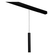 Trade Shop - Faretto Led A Cilindro 8w Nero Per Binario Magnetico 48v Luce 3000k 4000k Cob-40 -