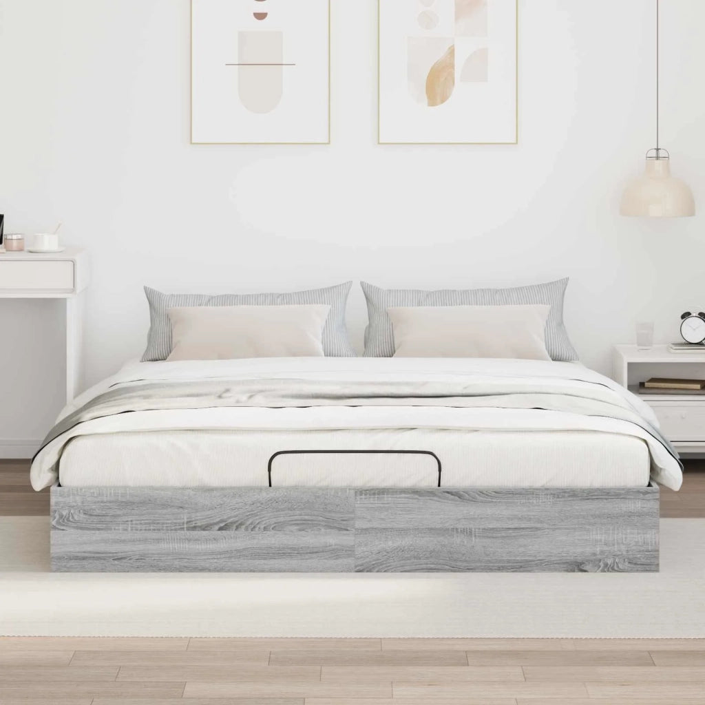 Letto ottomano Sonoma grigia 203 x 180 x 25 cm 3409210