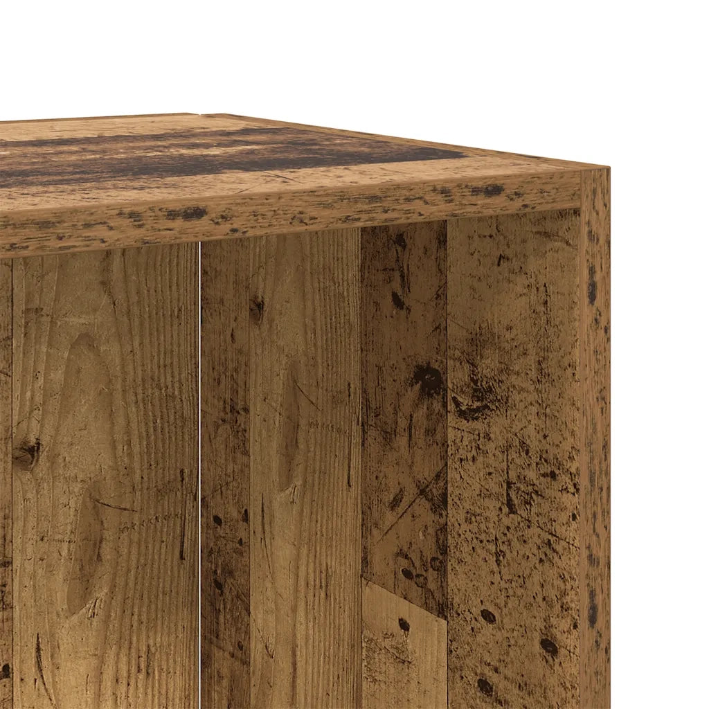 Scaffale Angolare Legno Vecchio 33x33x132 cm in Truciolato 856722
